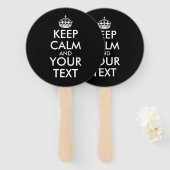 Keep Calm and Carry On – 自分で作成 ハンドファン (正面&裏面)