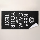Keep Calm and Carry On – 自分で作成 バスタオル (バスタオル)
