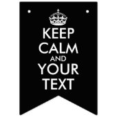 Keep Calm and Carry On – 自分で作成 バンティングフラッグ (第3の旗)