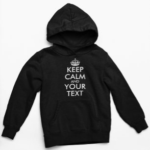 Keep Calm and Carry On – 自分で作成 パーカ