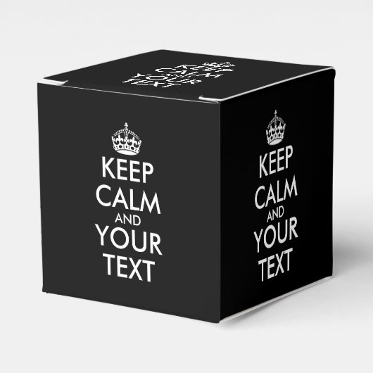 Keep Calm and Carry On – 自分で作成 フェイバーボックス (正面サイド)