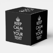 Keep Calm and Carry On – 自分で作成 フェイバーボックス (裏面サイド)