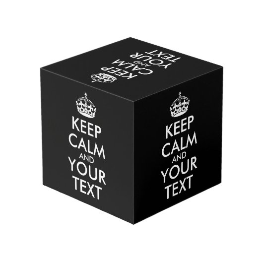 Keep Calm and Carry On – 自分で作成 フォトキューブ (裏面アングル)