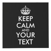 Keep Calm and Carry On – 自分で作成 フォトキューブ (正面)