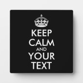 Keep Calm and Carry On – 自分で作成 フォトプラーク (正面)