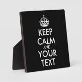 Keep Calm and Carry On – 自分で作成 フォトプラーク (正面)