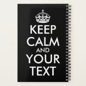 Keep Calm and Carry On – 自分で作成 プランナー手帳 (裏面)