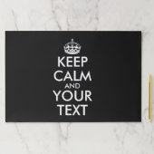 Keep Calm and Carry On – 自分で作成 ペーパーパッド (インサイチュ)