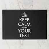 Keep Calm and Carry On – 自分で作成 ペーパーパッド (正面)