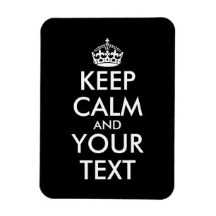 Keep Calm and Carry On – 自分で作成 マグネット