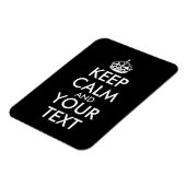 Keep Calm and Carry On – 自分で作成 マグネット (左側)