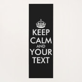 Keep Calm and Carry On – 自分で作成 ヨガマット (裏面)
