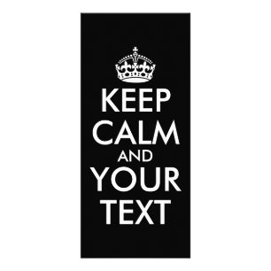 Keep Calm and Carry On – 自分で作成 ラックカード