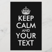 Keep Calm and Carry On – 自分で作成 便箋 (正面)