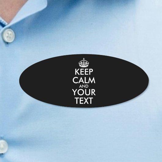 Keep Calm and Carry On – 自分で作成 名札