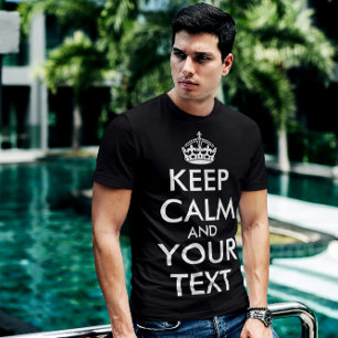 Keep Calm and Carry On – 自分で作成 Tシャツ