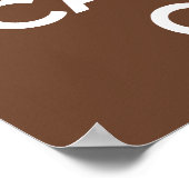 Keep Calm and Carry On(茶) ポスター (角)