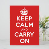 Keep Calm and Carry On(赤デザイン) カード (スタンド正面)