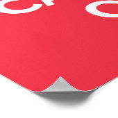 Keep Calm and Carry On_赤 ポスター (角)