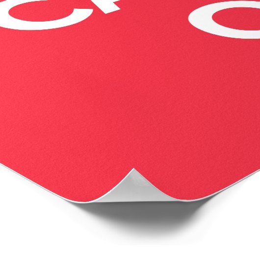 Keep Calm and Carry On_赤 ポスター (角)