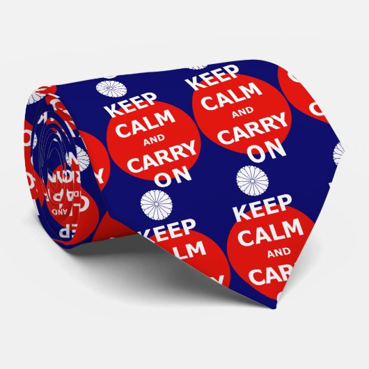 KEEP CALM AND CARRY ON 2 ネクタイ (ロール)