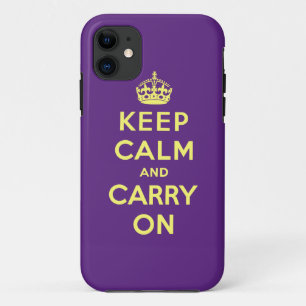Keep Calm and Carry On iPhone 11 ケース