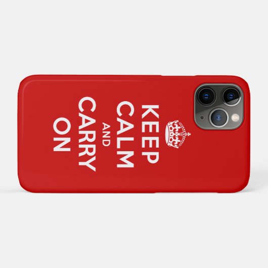 Keep Calm and Carry On Case-Mate iPhoneケース (裏面(横))