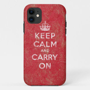 Keep Calm and Carry On iPhone 11 ケース