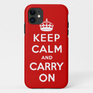 Keep Calm and Carry On iPhone 11 ケース