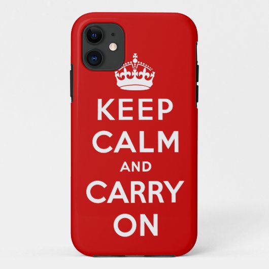 Keep Calm and Carry On Case-Mate iPhoneケース (裏面)