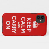 Keep Calm and Carry On Case-Mate iPhoneケース (裏面(横))