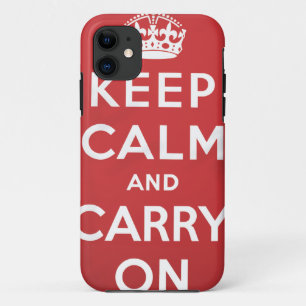 Keep Calm and Carry On iPhone 11 ケース