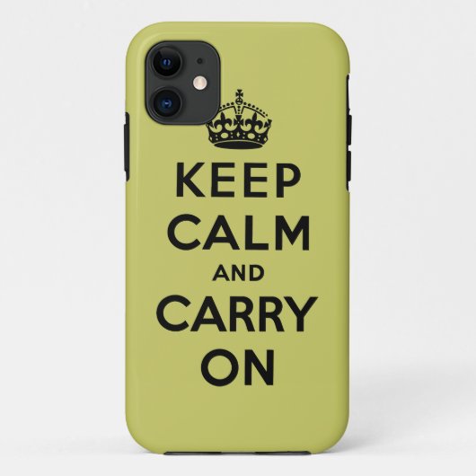 Keep Calm and Carry On Case-Mate iPhoneケース (裏面)