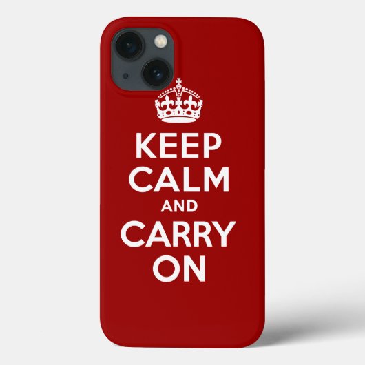 Keep Calm and Carry On Case-Mate iPhoneケース (裏面)