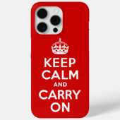 Keep Calm and Carry On Case-Mate iPhoneケース (裏面)