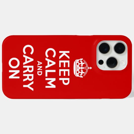 Keep Calm and Carry On Case-Mate iPhoneケース (裏面 (横))