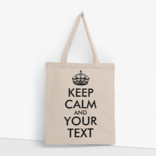 Keep Calm and Carry On - Create Your Own トートバッグ