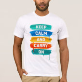 Keep Calm and Carry On D03 Tシャツ (正面)