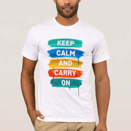 Keep Calm and Carry On D03 Tシャツ