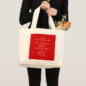 Keep Calm and Carry On html (あらゆる色で) ラージトートバッグ (正面(商品))