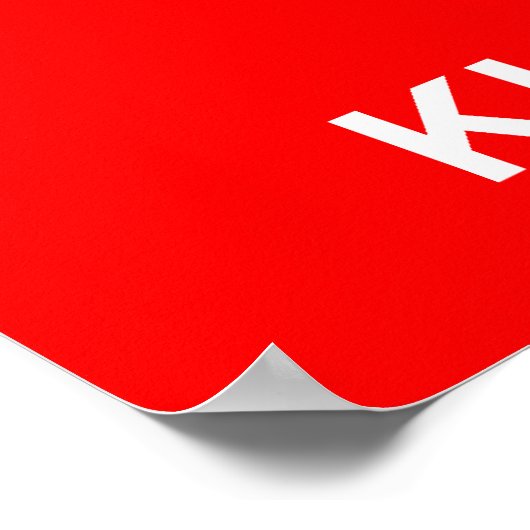 Keep Calm and Carry On Kickboxing ポスター (角)