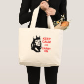 Keep Calm and Carry On、Meg ラージトートバッグ (正面(商品))