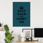 keep calm and carry on Original ポスター (ホームオフィス)