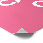 Keep Calm and Carry On_PINK ポスター (角)