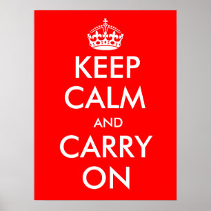 Keep Calm And Carry On Poster ポスター