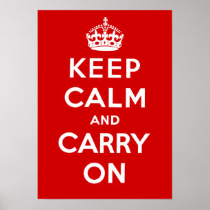 Keep Calm and Carry On Poster ポスター