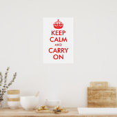 Keep Calm and Carry On Print ポスター (キッチン)