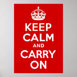 Keep Calm and Carry On Print ポスター