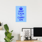 Keep Calm and Carry On Print ポスター (ホームオフィス)
