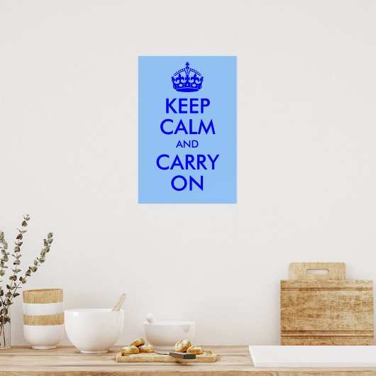 Keep Calm and Carry On Print ポスター (キッチン)